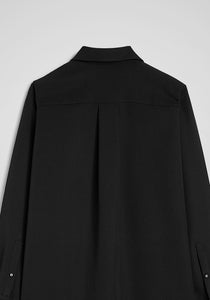 Wool Gabardine Polo Dress