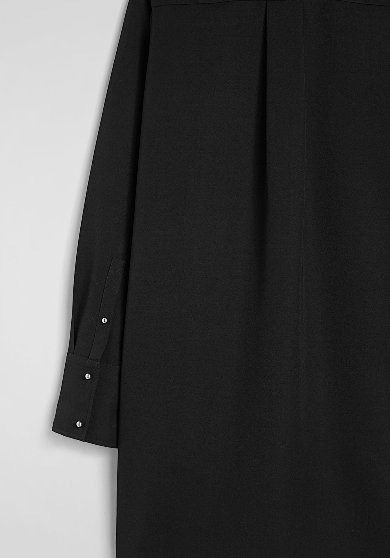 Wool Gabardine Polo Dress