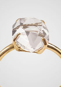 Her, 18K Gold + Crystal Quartz Ring