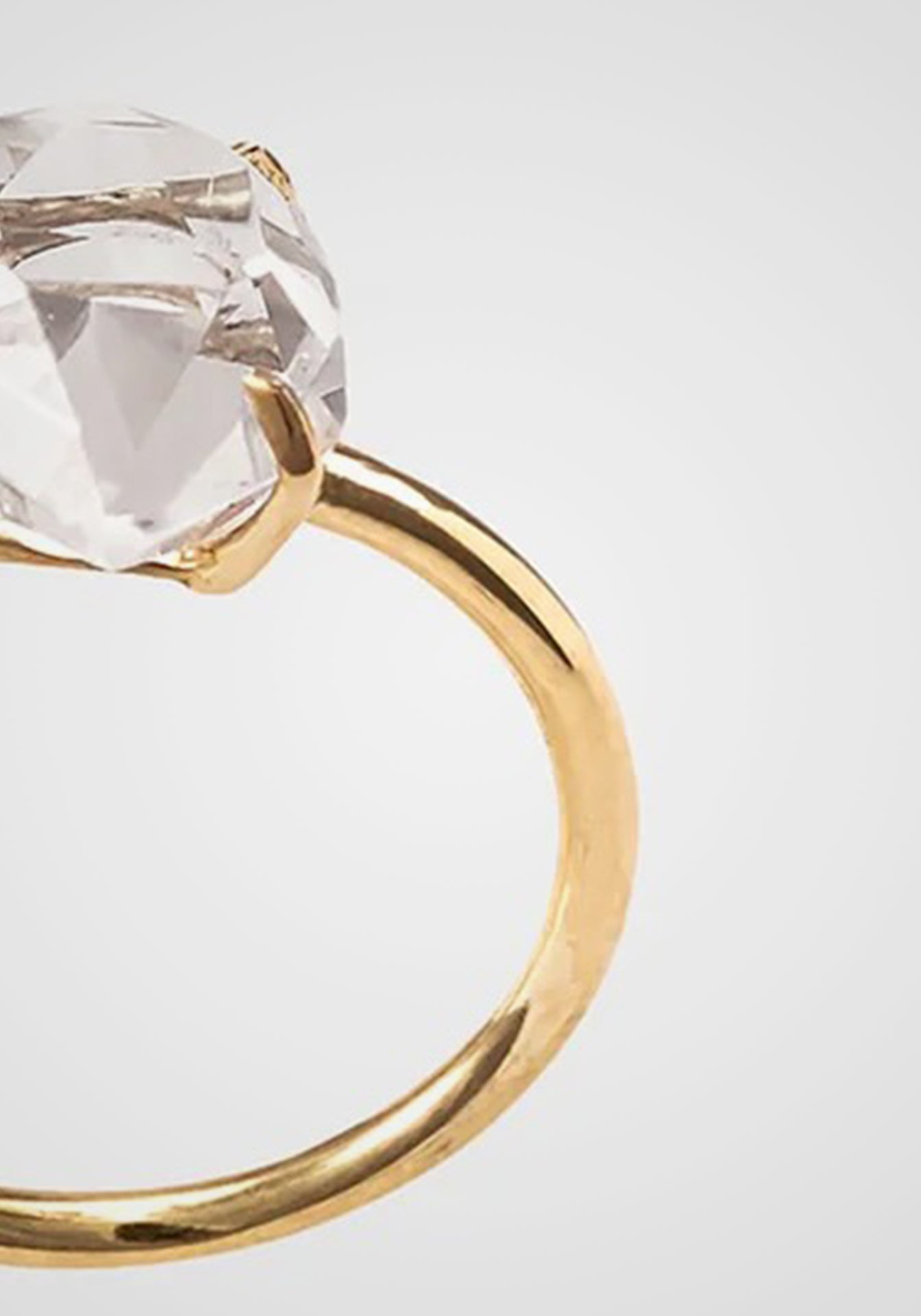 Her, 18K Gold + Crystal Quartz Ring