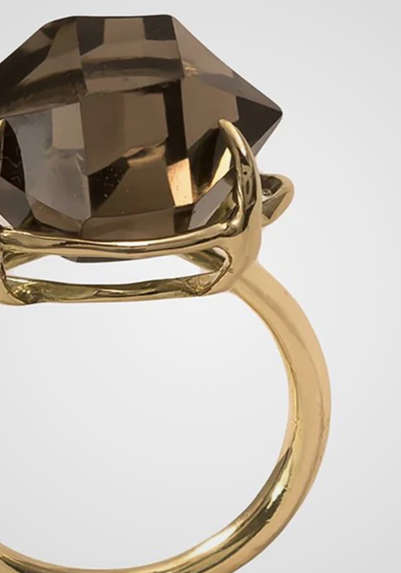 Her, 18K Gold + Smoke Quartz Ring