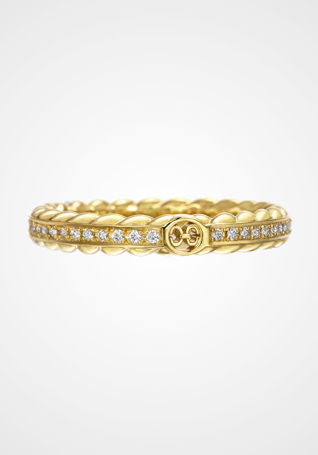 Birth Narrow, 18K Yellow Gold + Diamond Ring