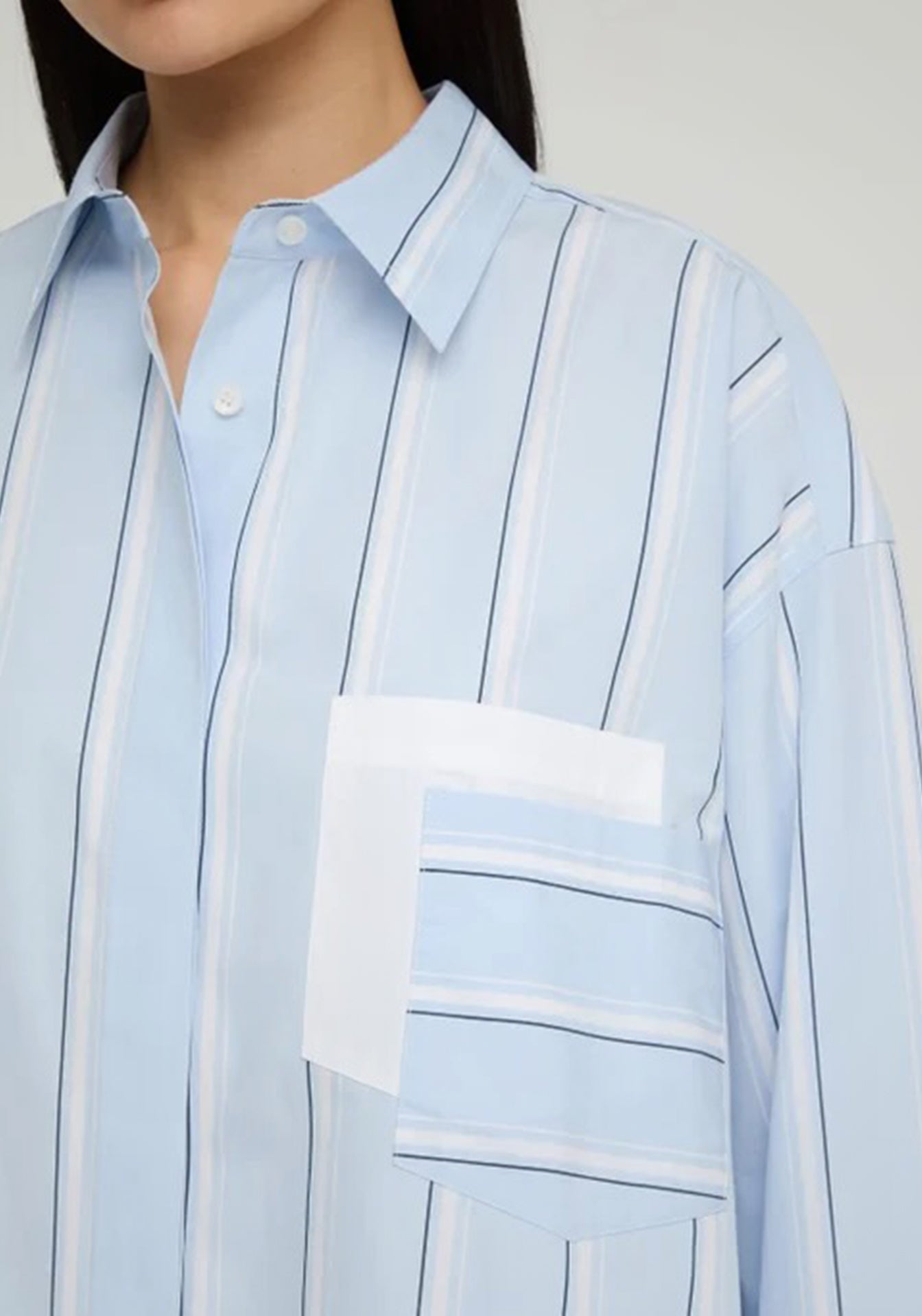 Striped Cotton Oversized Amagansett Shirt