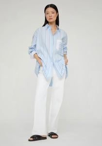 Striped Cotton Oversized Amagansett Shirt