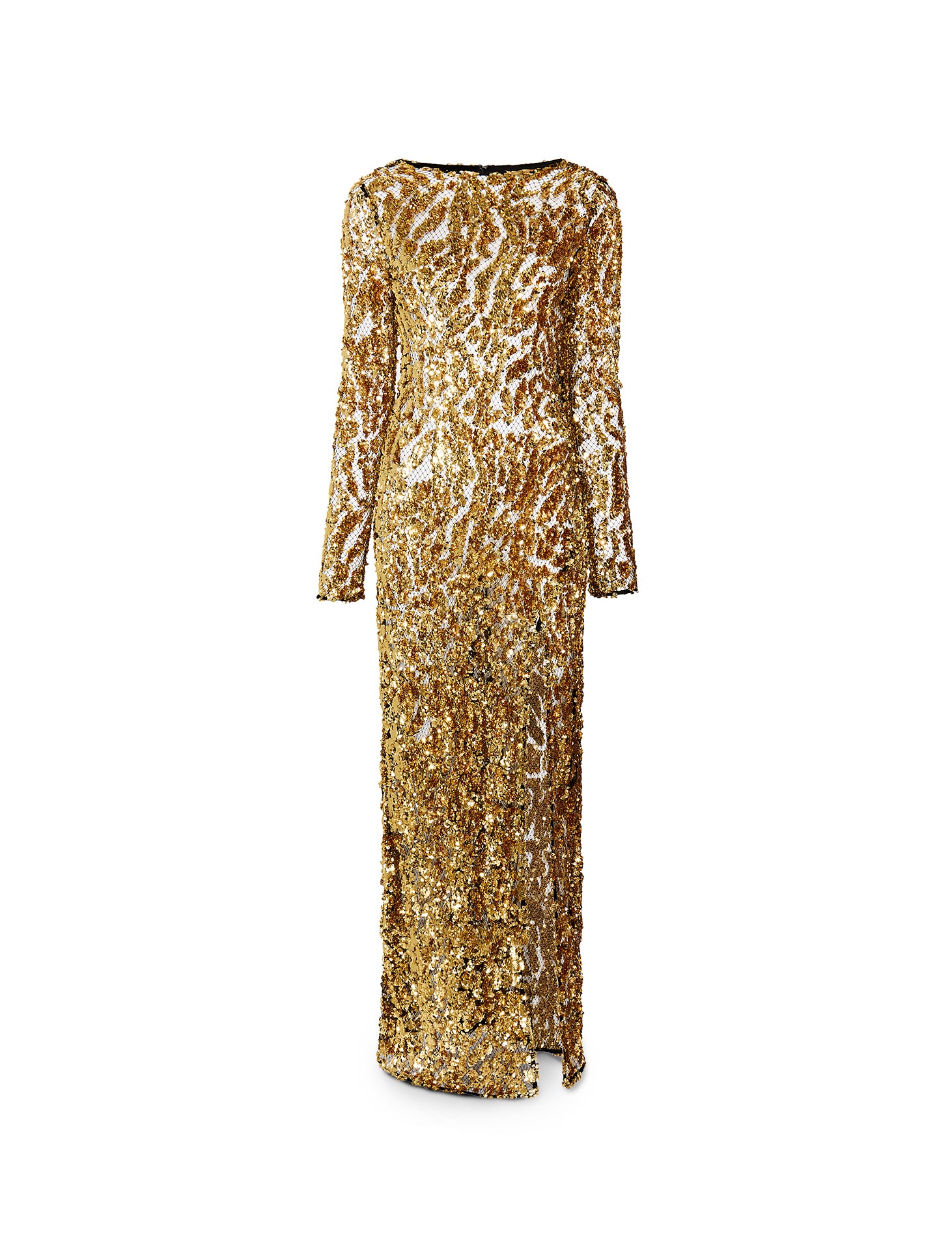 Abstract Sequin Gown