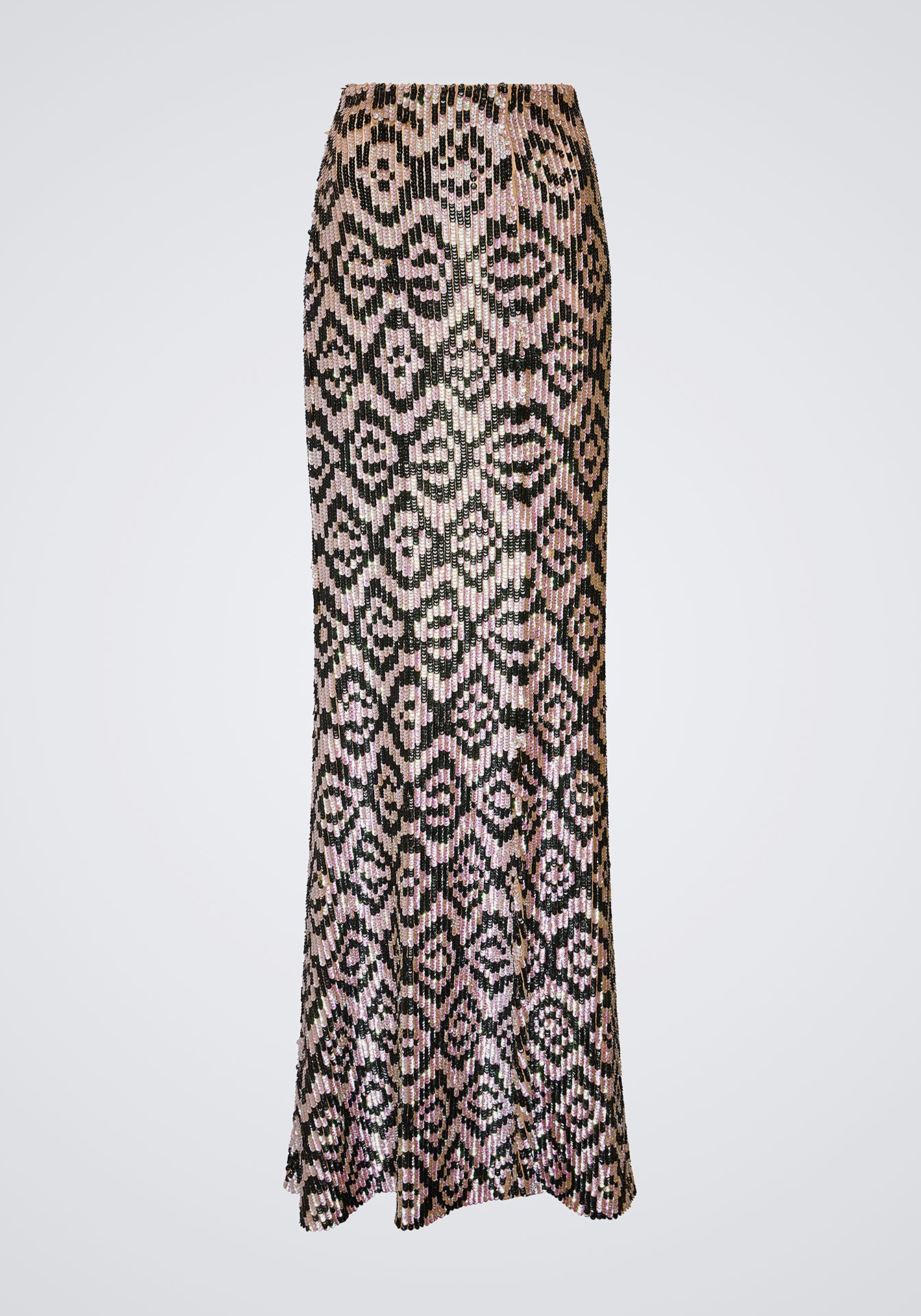 Graphic Sequin Maxi Skirt