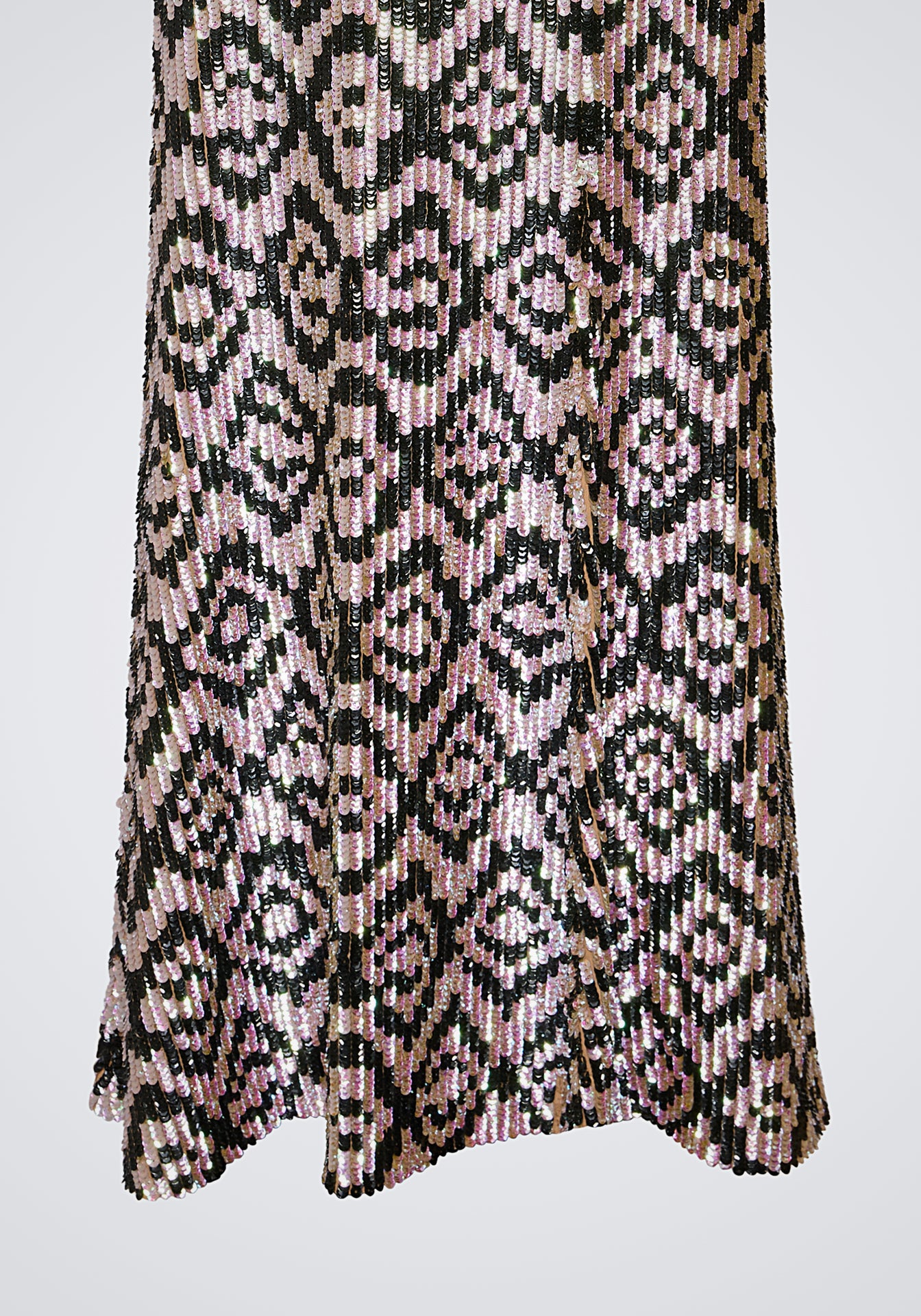 Graphic Sequin Maxi Skirt