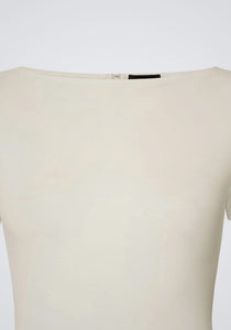 Jersey Short Sleeve Boatneck Bodysuit