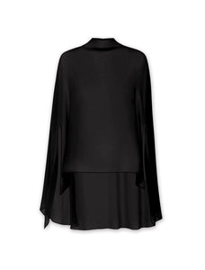 Georgette Oversized Cape Tee