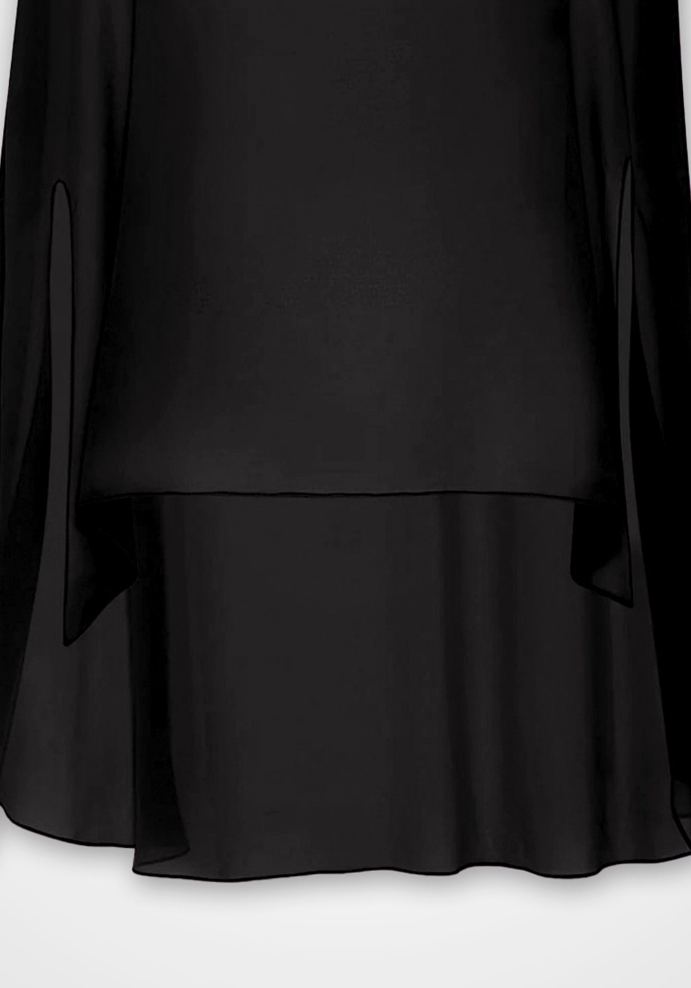 Georgette Oversized Cape Tee