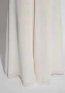 Lightweight Georgette Wide Leg Pant with Pockets