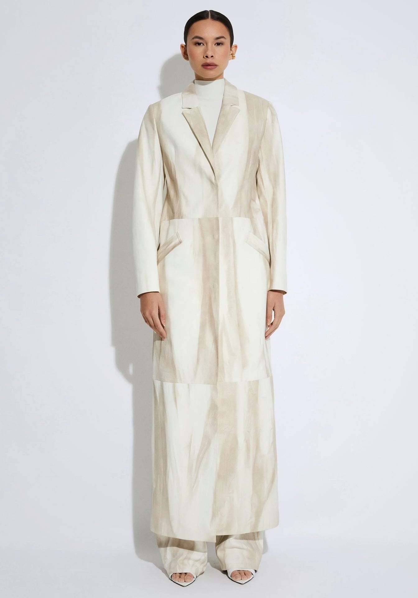 Marbled Nappa Coat
