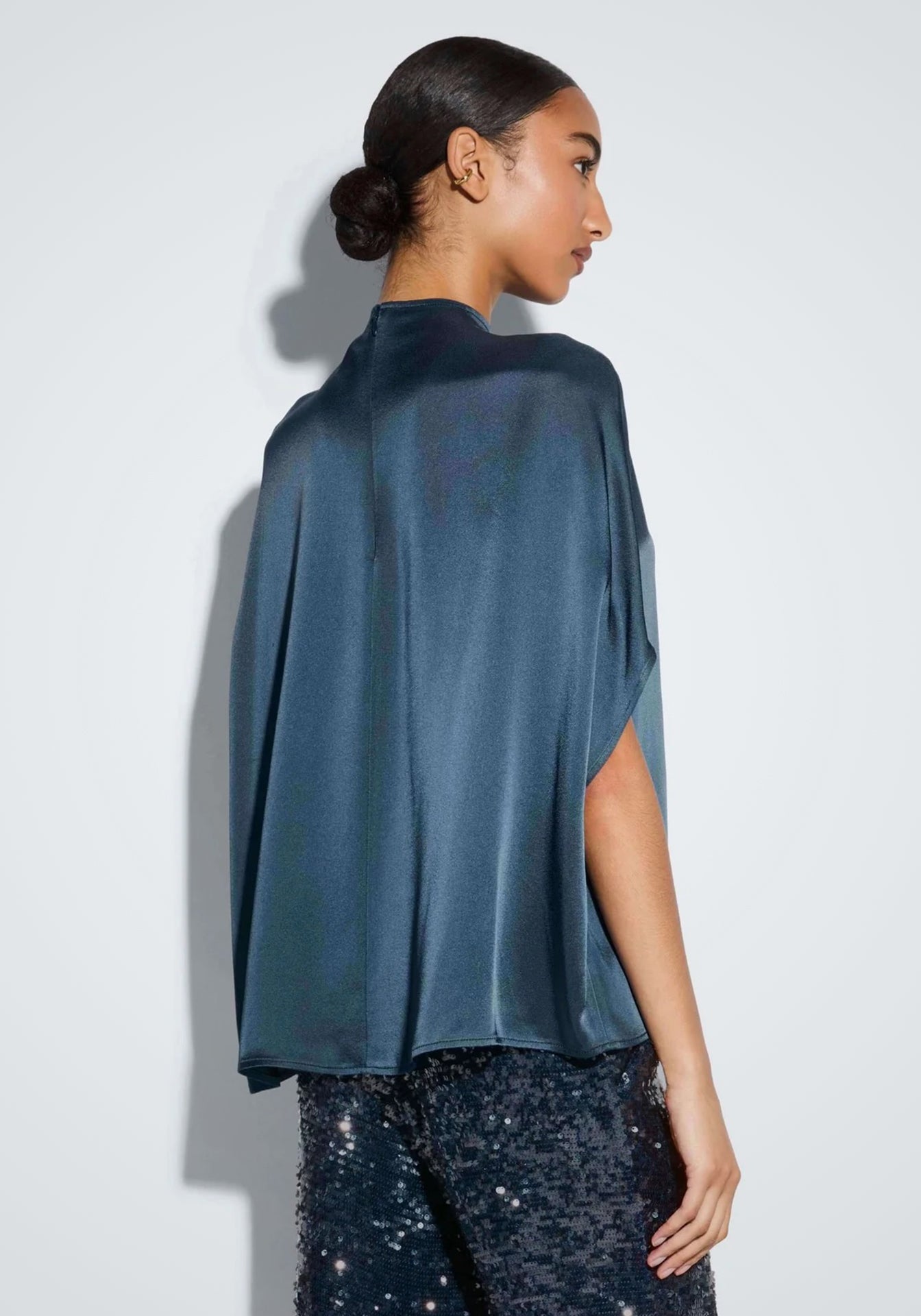 Satin Cape Tee