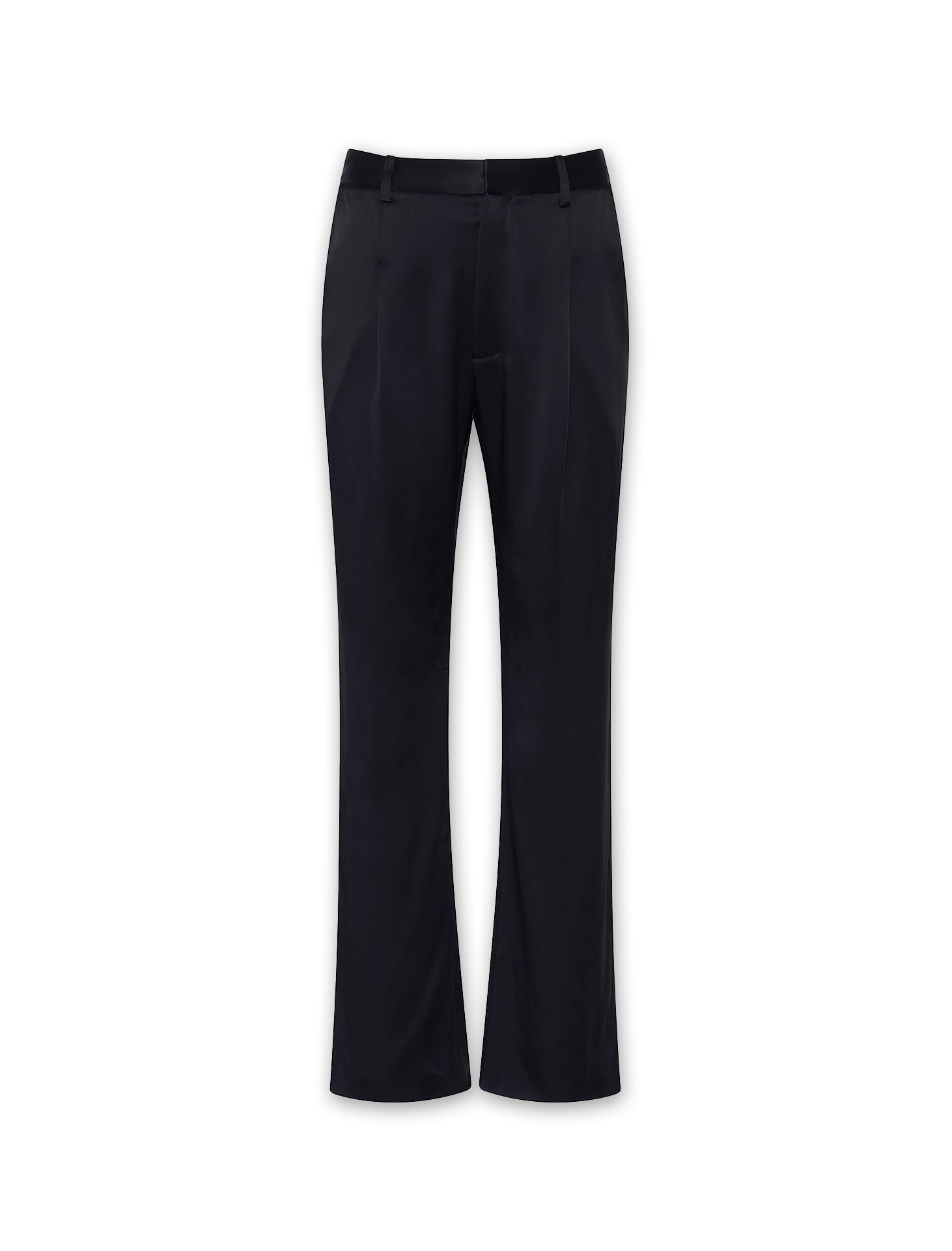 Satin Tapered Pleated Pant