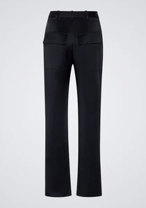 Satin Tapered Pleated Pant