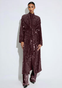 Sequin Duster Coat