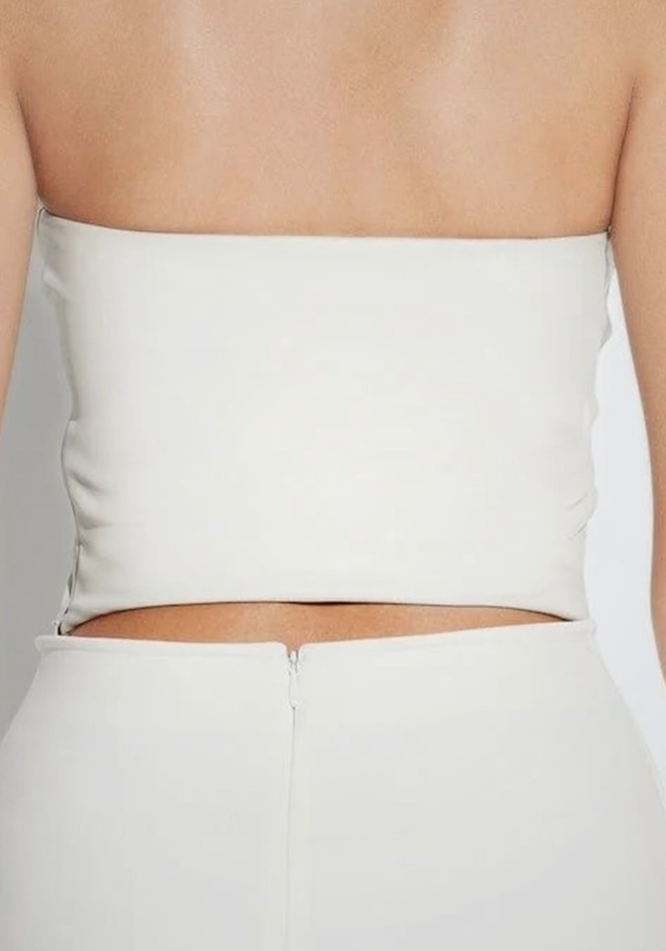 Stretch Faux Leather Tube Top