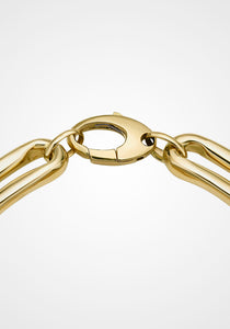 Milano Flat Pinched Link, 14K Yellow Gold Bracelet