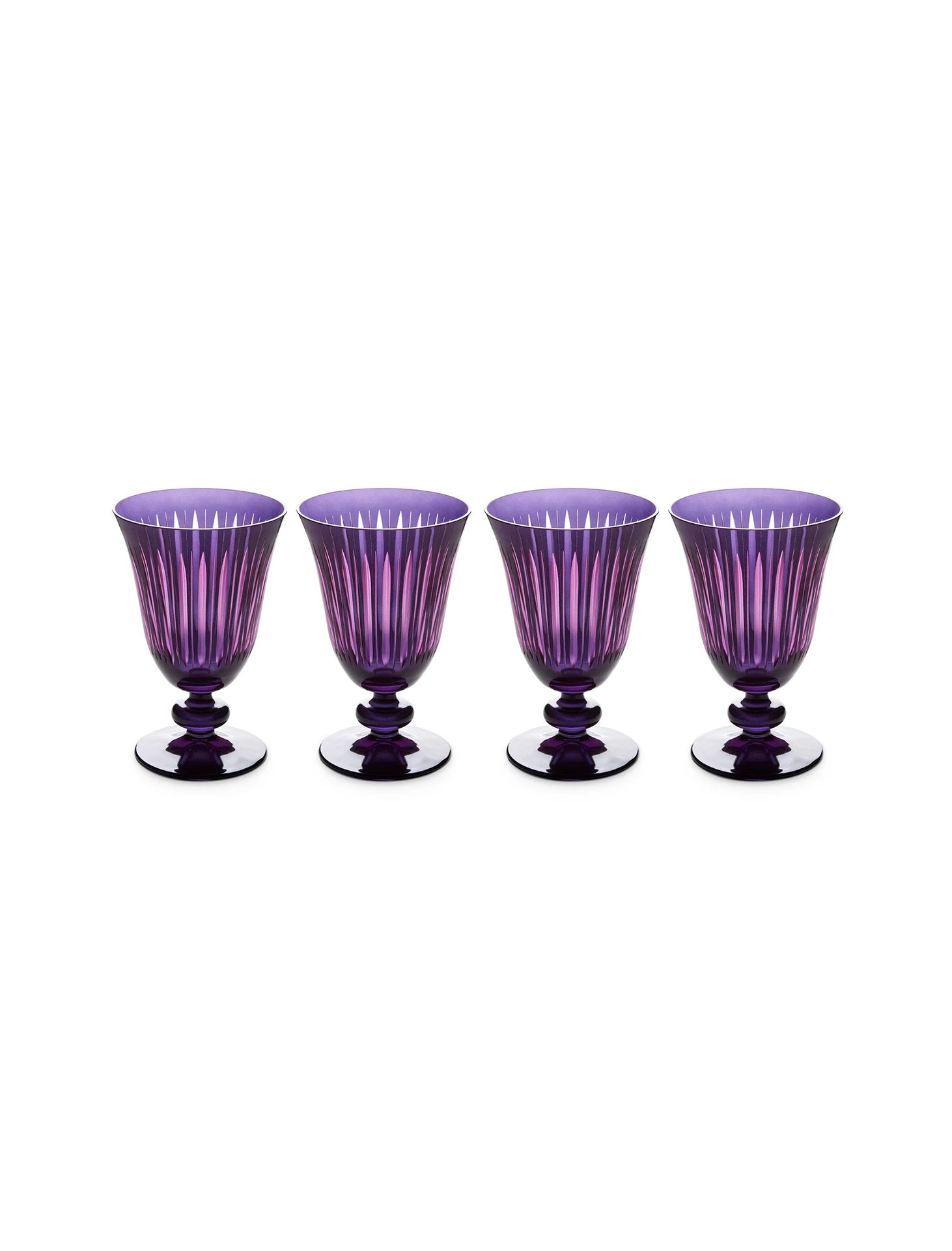 Prism Wine Glasses, Set of 4