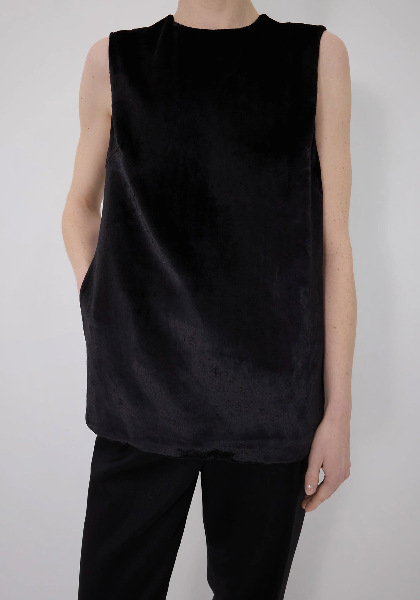 Ando Silk Velvet Top