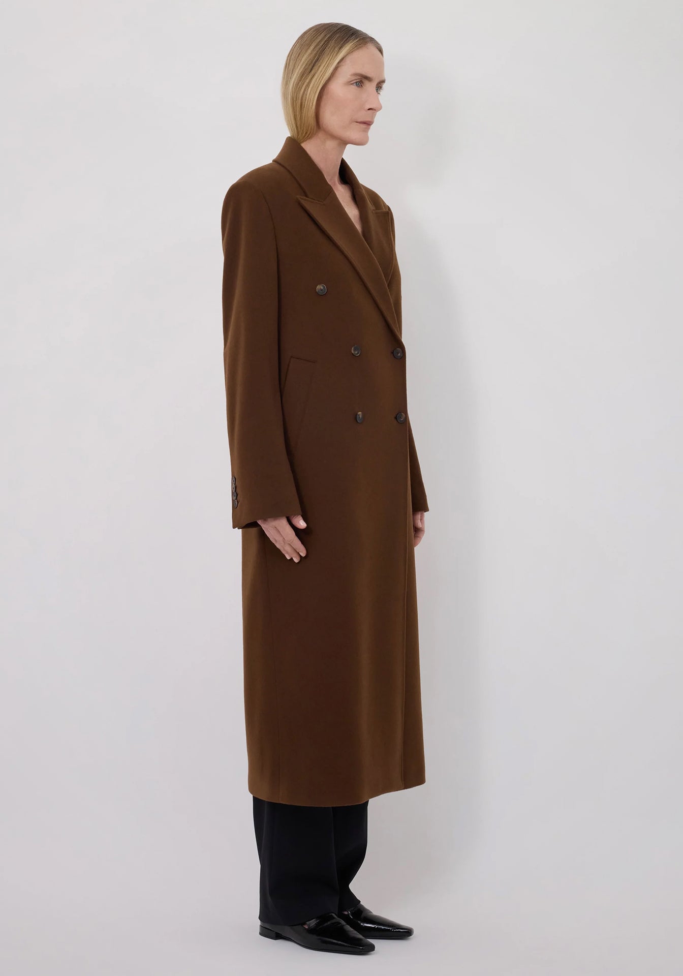 Rosco Double Breasted Long Coat
