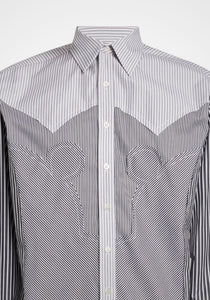 Pieced Stripe Shirt