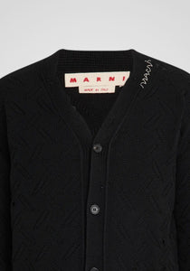 Cotton Cardigan with Marni Symbol