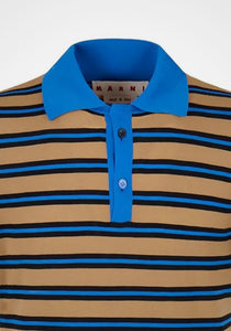 Striped Wool Polo Shirt