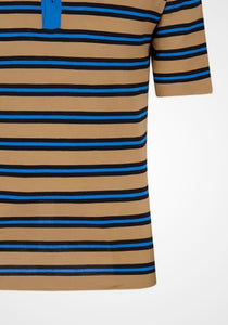 Striped Wool Polo Shirt