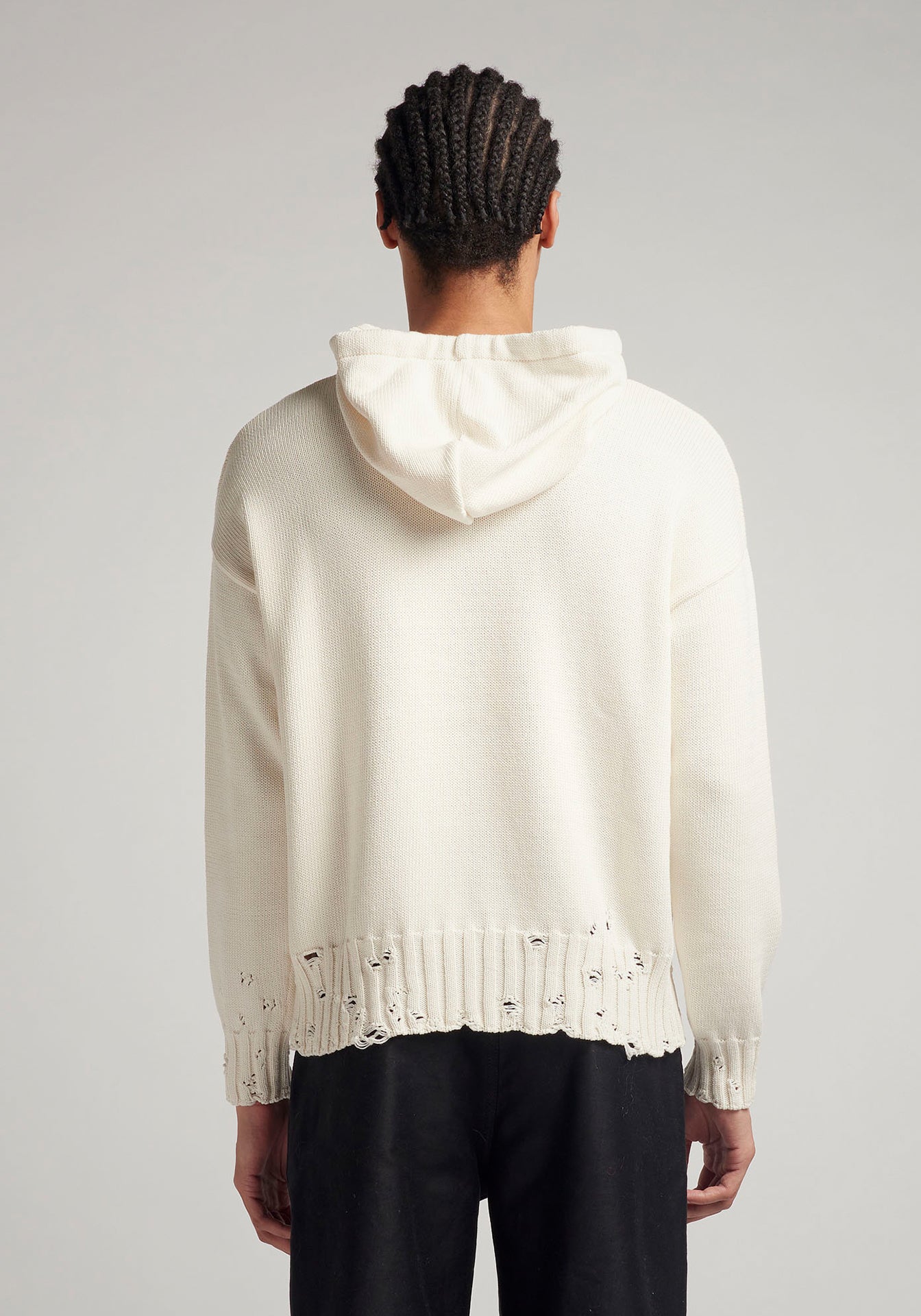 Disheveled Cotton Hoodie