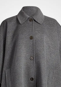 Button Up Poncho Coat