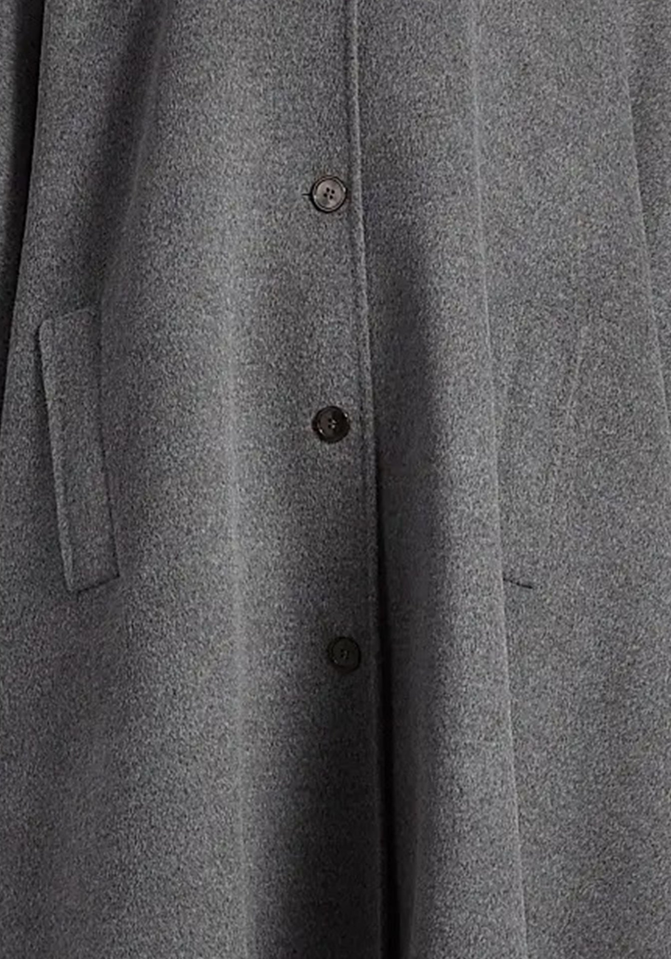 Button Up Poncho Coat