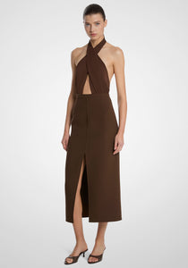 Double Slit Pencil Skirt