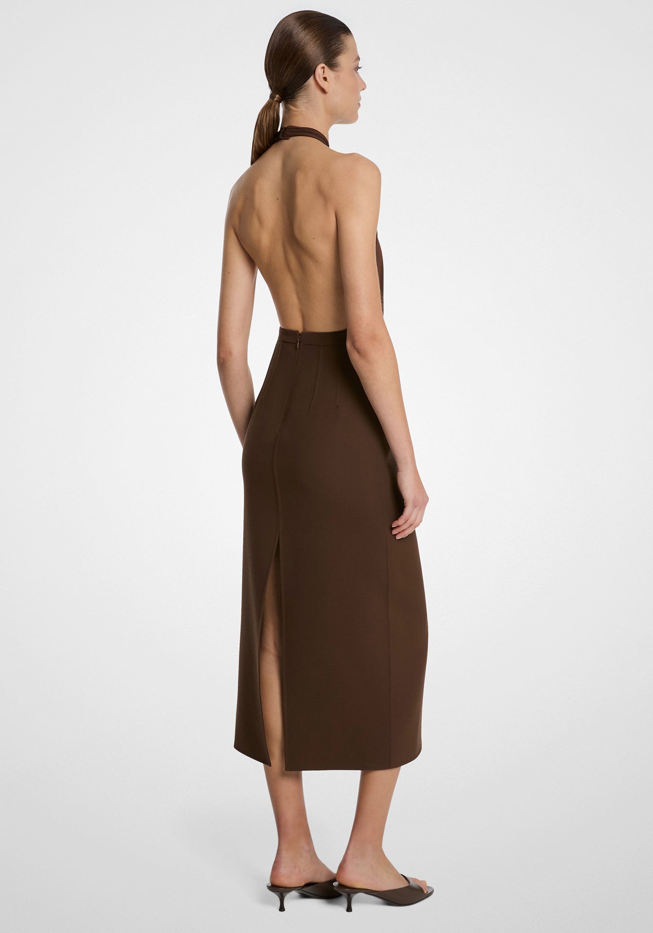 Double Slit Pencil Skirt