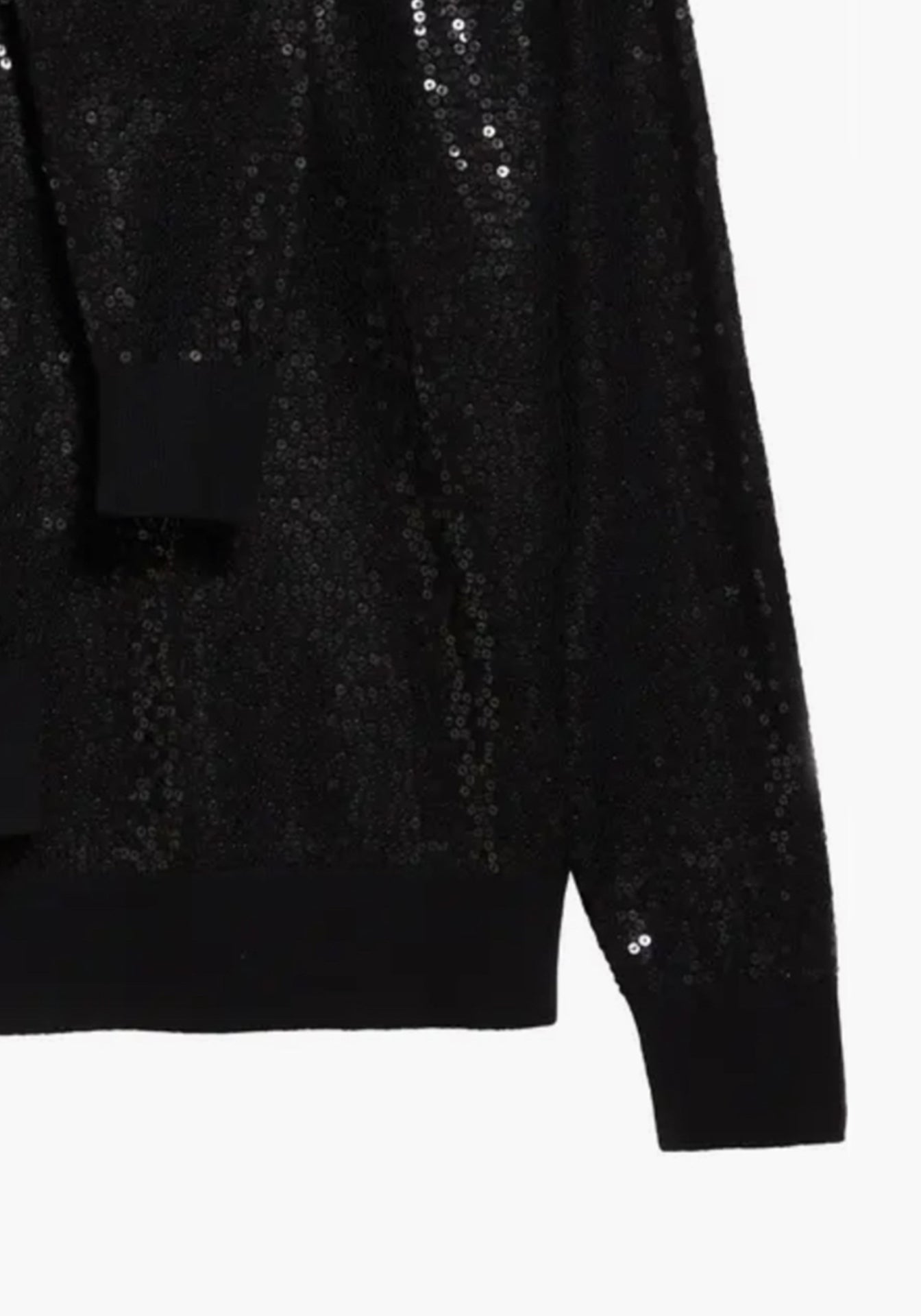 Embellished Scarf Tie Crewneck