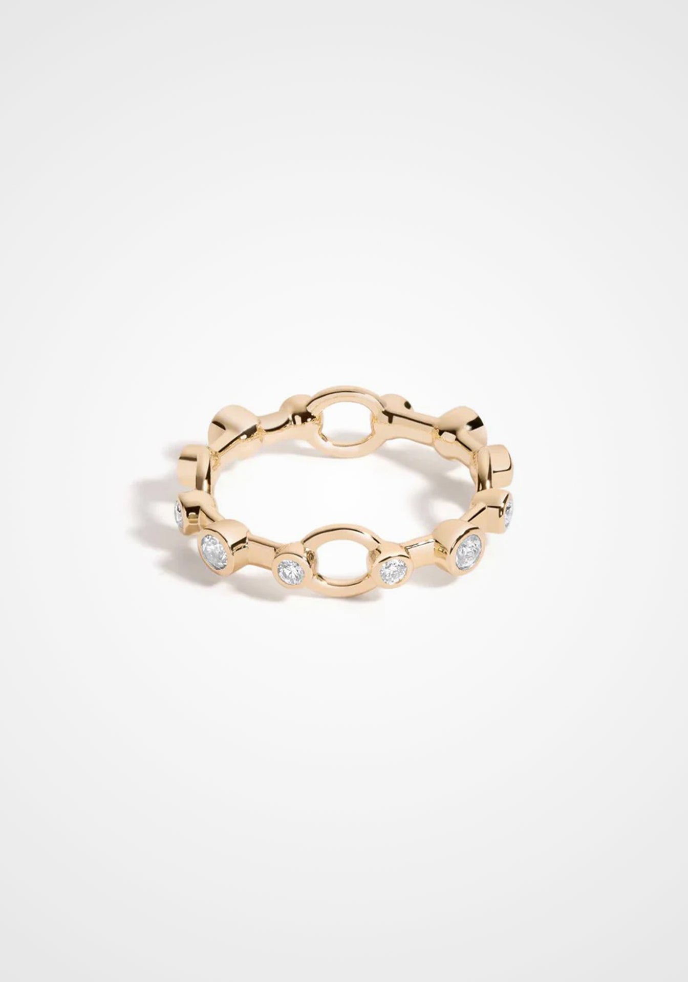 Pathway, 14K Yellow Gold + Diamond Ring