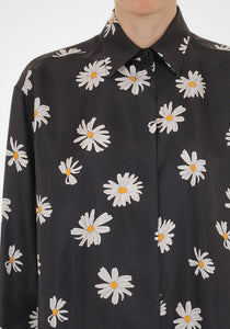 All-Over Daisy Silk Twill Shirt