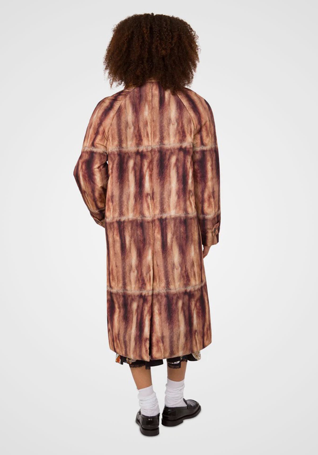 Placed Print Long Jacket