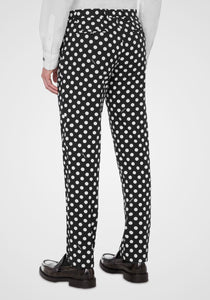 Polka Dot Slim Trousers