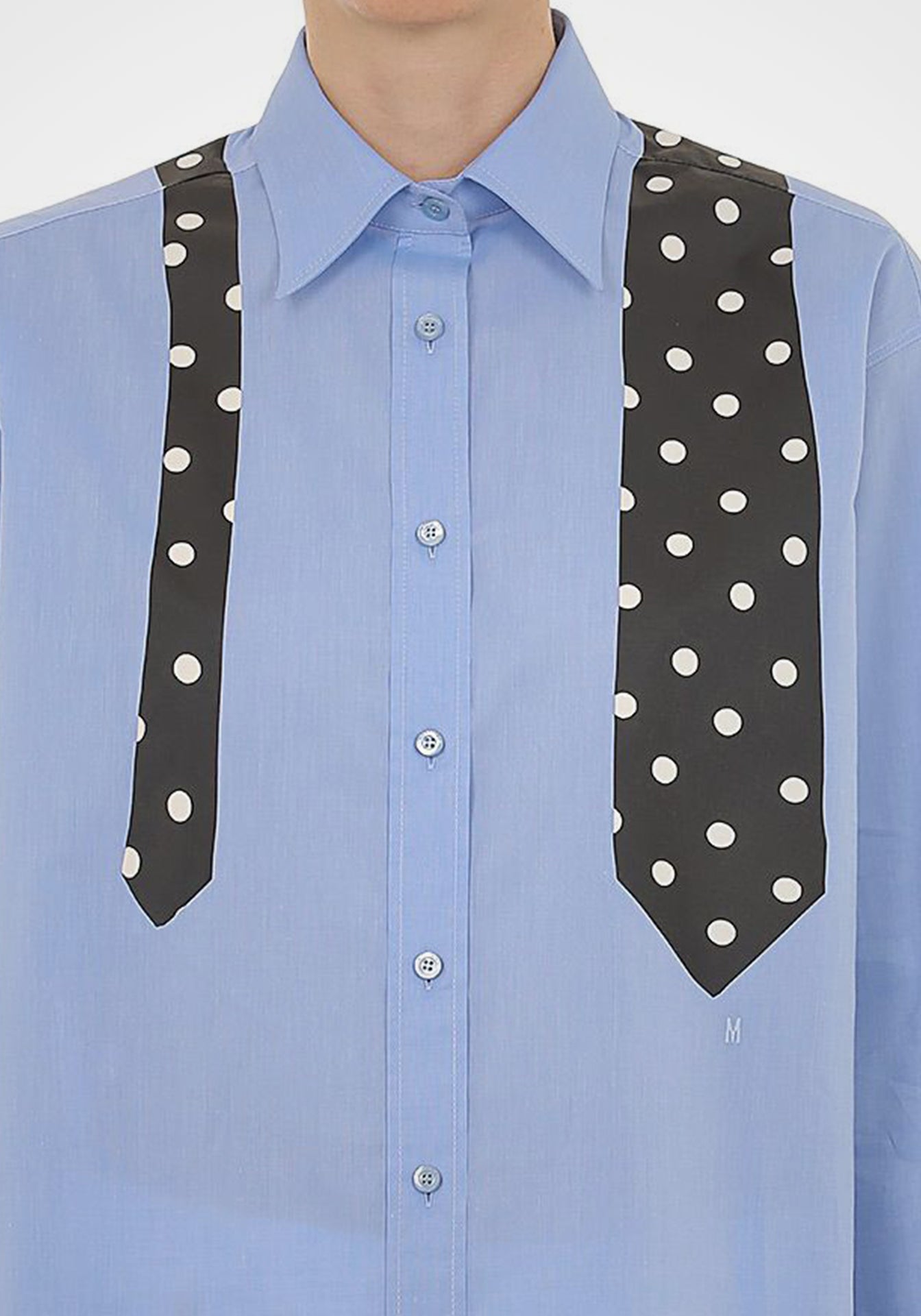 Cotton Muslin Tie Shirt