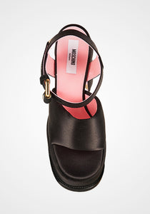 Satin Platform Sandals