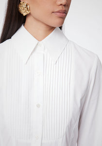 Shirt Dress in Cotton Poplin