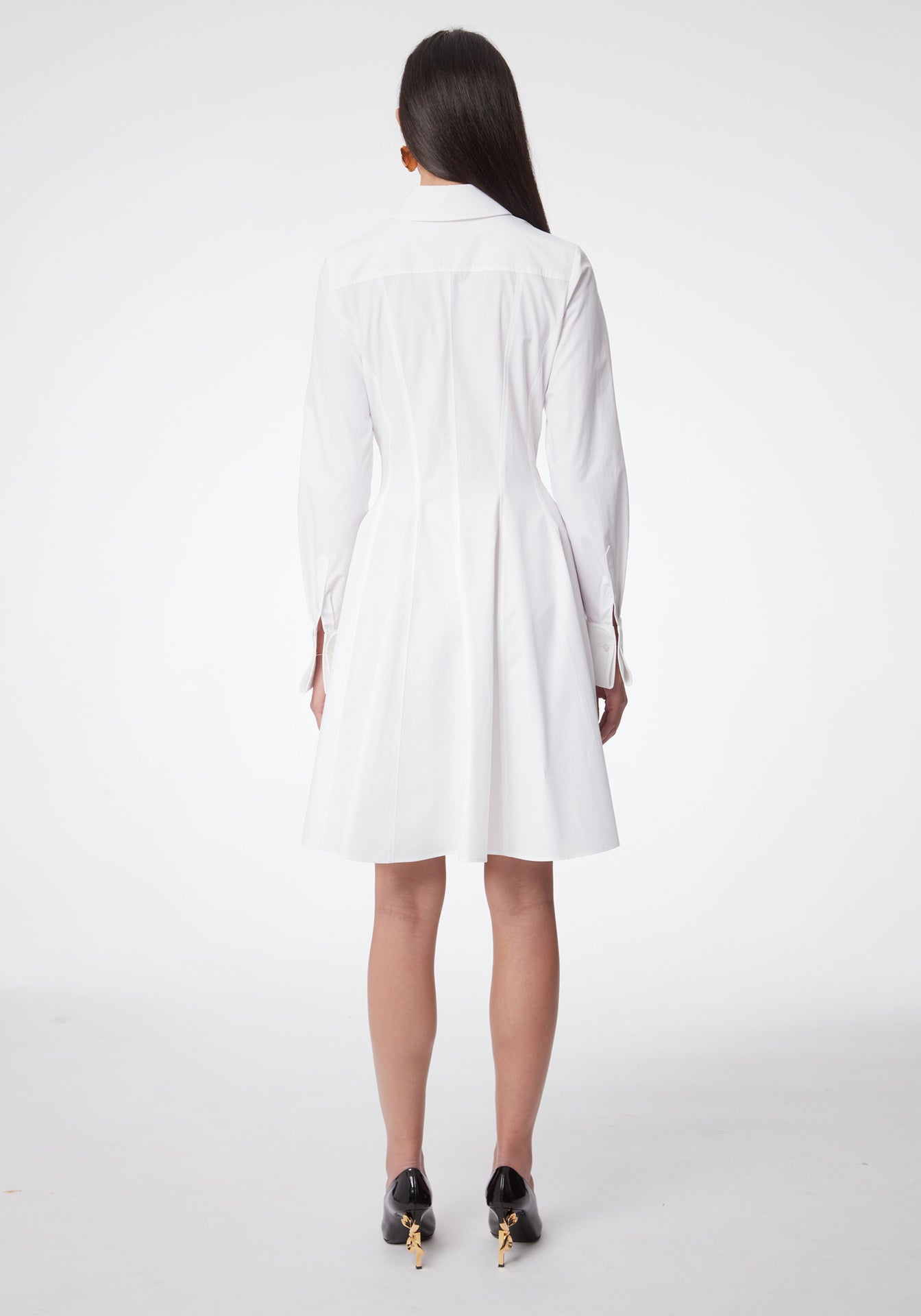 Shirt Dress in Cotton Poplin