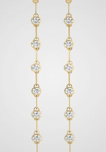 Gala GM Classics, 18K Yellow Gold + Diamond Earrings