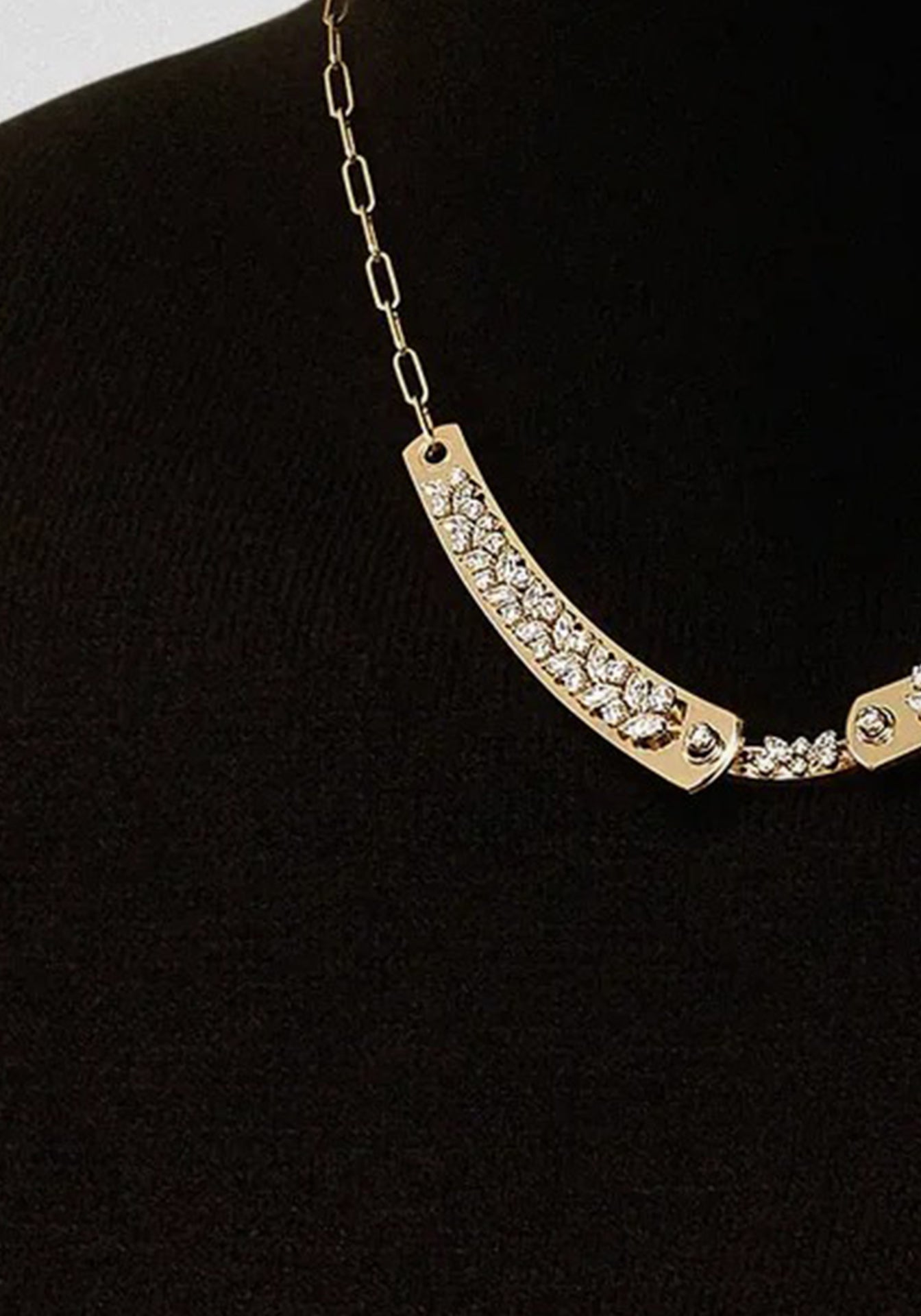 Soirée, 18K Yellow Gold + Diamond Necklace