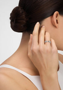 Tuxedo Mood, 18k White Gold + Diamond Ring