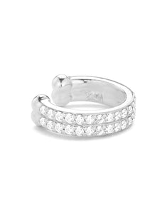 Flou Overlapping Two Row Ring with Diamond Pave - PAIGE NOVICK
