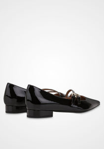 Bi-Buckle Ballerina Flats