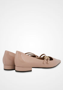 Bi-Buckle Ballerina Flats