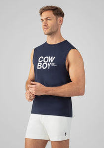 Organic Cotton Sleeveless Cowboy T-Shirt